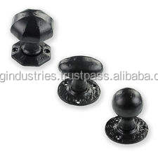 Tirador y Perilla de Hierro Fundido Negro de Lujo Moderno para Muebles de Latón, Perilla para Gabinetes de Cocina, Negro Antiguo - Product Image 4