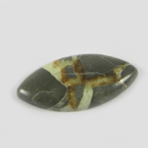 Jaspe séptico Natural, cabujones de marquesa de 23x11mm, Gema suelta de 6,5 Cts para fabricación de joyas - Product Image 1