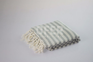 HURGADA PESTEMAL, <b>Stripe</b> Turkish Pestemal <b>Towel</b> Rainbow Collection <b>Beach</b> Blanket Peshtemal Organic Cotton - Product Image 6