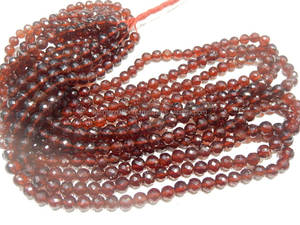 ลูกปัดโกเมน Mozambique ทรงกลมขนาด8นิ้วหินอัญมณีหลวมธรรมชาติคุณภาพ AAA - Product Image 5