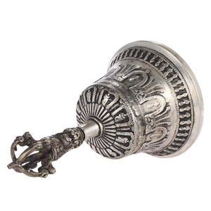 Pirinç tibet çan budist Dripu çan Dorje Vajra Dharma nesneleri tibet budist meditasyon Bells ve Dorje hint antika - Product Image 4
