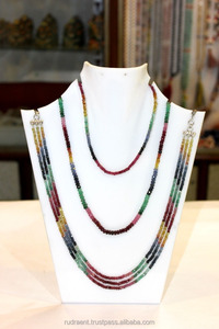 Collar de piedras preciosas con cuentas para mujer, Micro facetado de zafiro, collares de plata de ley 925, tasación de tres partes - Product Image 3