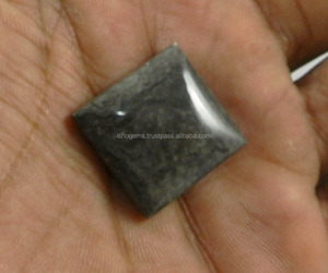 4.83 gms Natural Black Coral Cabochon Square 21mm, gemstone For jewelry IG0515 - Product Image 3