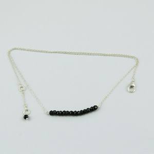 หวานสีดำนิล925สร้อยคอเงินสเตอร์ลิงเครื่องประดับเงินที่ไม่ซ้ำกันเครื่องประดับเงินที่สวยงาม - Product Image 3