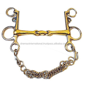 SHEMAX-boca ecuestre PELHAM, doble articulación LOZENGE, mezcla de cobre, broca de caballo - Product Image 1