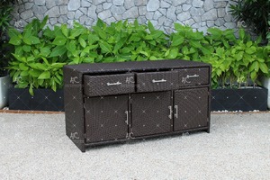 Armoire de cuisine en rotin Poly PE, résistance aux intempéries, extérieur - Product Image 3