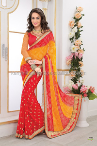 Les stylistes portent des vêtements de mariée lourds saree ou des vêtements normaux sarees et lehenga pour cette saison de mariage - Product Image 4