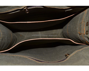 Cuir véritable de qualité supérieure fait à la main bandoulière épaule sac de messager ordinateur portable tablette livres transporter en cuir véritable sac d'université - Product Image 6