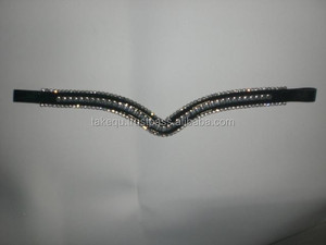 Bride d'équitation western en PVC en forme de U personnalisable, licou en cuir de course équestre, couture fantaisie, produit équestre avec logo personnalisé - Product Image 1