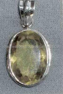 Pendentif fantaisie en argent, pendentifs en argent sterling, pendentif en pierre précieuse en gros - Product Image 1