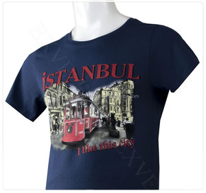 Camiseta azul de estantería, camisa 100% de algodón de alta calidad Taksim - Product Image 1