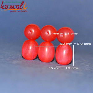 Cuentas gruesas de resina de colores sólidos, abalorios de tamaño personalizado - Product Image 4