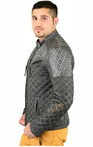 Elegante chaqueta de cuero de motorista Premium para hombres y mujeres Cómodo ajuste Stand Collar Classic Casual Semi Formal prendas de vestir exteriores - Product Image 5