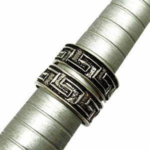 ลายนูนทำงานออกซิไดซ์ธรรมดาเงิน925แหวนนิ้วเท้าเงิน - Product Image 6