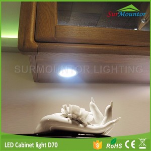 12V LED Puck Lights Küche unter Schrank beleuchtung oberflächen montierte Regal leuchte