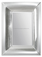 Miroir antique décoratif en forme de tournesol, magnifique mur métallique argenté