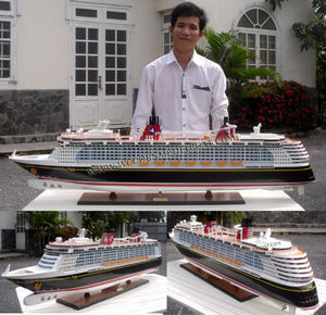 Bateau de luxe en bois, modèle classique, expédition artisanale - Product Image 2