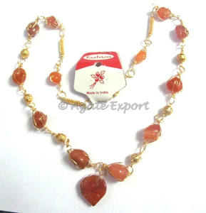 Collier avec Cage en pierre brute, objet décoratif, à la mode - Product Image 1