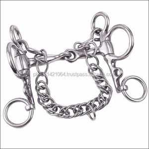 WEAVER PIEL Miniatura Pelham Horse Bit SNAFFLE MOUTH de Riaz Jamal Intel Hecho de Acero Inoxidable Duradero - Product Image 3