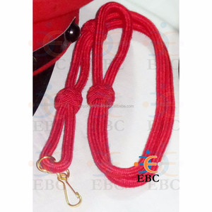 สายคล้องคอสีแดงเข้มพร้อมตะขอโลหะสายคล้องไหล่สำหรับอุปกรณ์ขบวนพาเหรดใต้วงแขน - Product Image 4