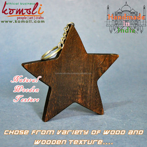 ของตกแต่งคริสต์มาสรูปดาวทำจากไม้ขัดเงาและหัวใจสีม่วงแบบแบนสำหรับงานฝีมือแบบ DIY ต้นไม้และวันหยุด - Product Image 2