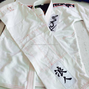 Bjj gi — tissage de perles de couleur blanche, nouvelle collection, tissage avec logo personnalisé, costume jiu jitsu/jiu jitsu - Product Image 2