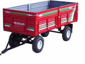 Remorque à Double essieu arrière ou latéral, freinage mécanique, utilitaire de ferme, chariot à 5 tons - Product Image 2