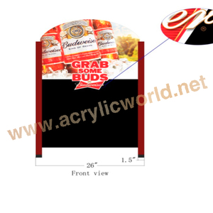 Panneau d'affichage de l'hôtel de menu d'usine tableau A-board tableau noir en bois - Product Image 4