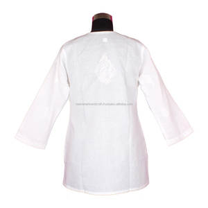 DR163 Chicken Embroidery Top/ Kurti Cotton Embroidery <b>Kurta</b> Tunic Cotton Chikankari Shirt Tunic <b>Women</b> Wear Embroidery Casual - Product Image 2