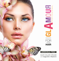 GLAMOUR PROFESSIONAL Crema de Coloración Capilar de Primera Calidad Sin Amoníaco 100 ml Para Todo Tipo de Cabello Tonos Naturales Permanentes Aceite de Argán