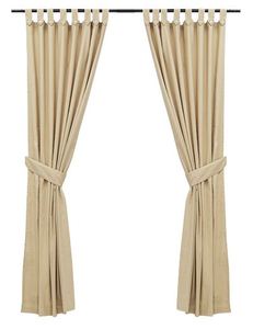 Rideau de fenêtre occultant en tissu polyester 100%, tissu de base, assombrissant, avec dos à cravate, offre spéciale - Product Image 2