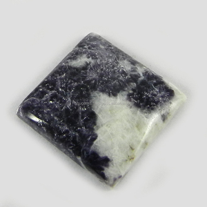 19มม.ธรรมชาติ Lepidolite อัญมณี3.55กรัม Cushion สแควร์ Cabochon อัญมณี IG0297 - Product Image 2