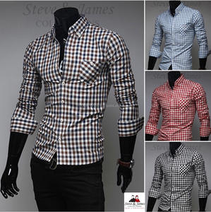 Steve & James Thai marque 2021 saison d'été anti-rétrécissement chemises résistantes aux rides pour les hommes de travail fil teint Apparal - Product Image 5