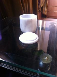 Custom Black <b>Marble</b> Candle <b>Jar</b> Large Embossed Empty Ceramic Container for Easter Gifts OEM Print Option in Bulk - Product Image 4