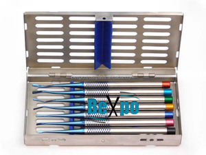 PDL luxators titanium blue / Luxating periotomes set/ dental titanium luxators set - Product Image 6