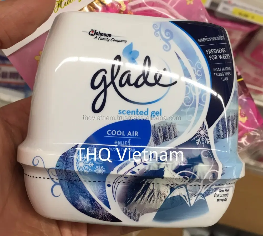 [THQ Việt Nam] Glade Gel Không Khí Mát Mẻ 180gr X 12 Hộp