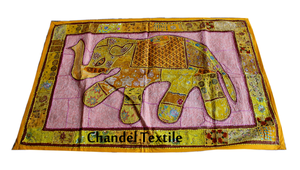 Ấn Độ tay thêu bảng Runner tường treo Thảm trang trí dân tộc voi Sequins chắp vá dân tộc tấm thảm - Product Image 2