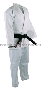 Traje de Judo Unisex Blanco para Adultos, Corte Regular, 100% Algodón, Transpirable, Ropa de Artes Marciales IRON PUNCH 160g - Product Image 2