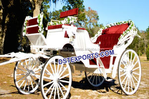 Voiture tirée par un cheval de mariage de style victorien populaire Buggy de mariage dessiné par un cheval royal, Buggy de style victorien de mariage indien - Product Image 4