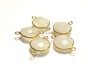 925 Plata de Ley oro blanco 10mm conector de bisel de doble fianza para colgantes de joyería todas las joyas SAC4059CB arcoíris plateado - Product Image 5