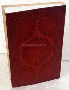 Journal intime en cuir à couverture rigide vintage gravé à la main en relief fait à la main en gros-Cadeau - Product Image 3