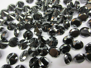 1 mm to 10 mm Size Black Loose Moissanite Round Shape for <b>Jewelry</b> Usage Round Black Diamond Shape Moissanite Black Moissanite - Product Image 4