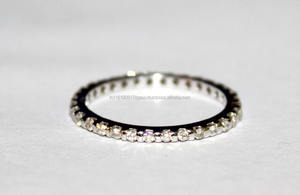 Anillo apilable de oro amarillo macizo de 18 quilates, resistente al agua, grueso, alto pulido, joyería fina para uso diario y Bodas de mujer - Product Image 4