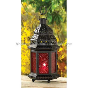Linterna marroquí en acero inoxidable con tarro de vela de vidrio de diseño de lujo para decoración del hogar para Navidad suministrado por India - Product Image 5