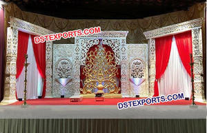 Oro Pilar Pakistán boda escenario última boda escenario noche boda escenario - Product Image 2