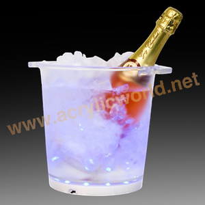 Cubitera de hielo led acrílica, Mostrador de exhibición de vino - Product Image 6