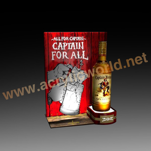 Support d'affichage de bouteilles de vin en acrylique LED de bureau, écologique, pour publicité, avec logo personnalisé et quatre packs - Product Image 6