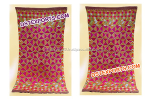 Bordados Phulkari Bagh para Punjabi decoración Punjabi Mehandi Theem decoraciones de la cultura Punjabi fabricante y exportador - Product Image 4
