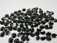 Perles de diamant noir naturel rondes taille brillant 6-25 mm traitées thermiquement - Origine ZA
