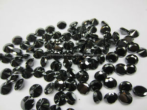 Perles de diamant noir naturel rondes taille brillant 6-25 mm traitées thermiquement - Origine ZA - Product Image 4